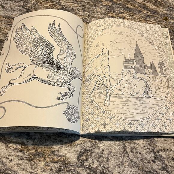 Harry Potter Adult Coloring Book By Scholastic - Picture 5 of 10